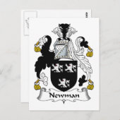 Carte Postale Newman Family Crest (Devant / Derrière)
