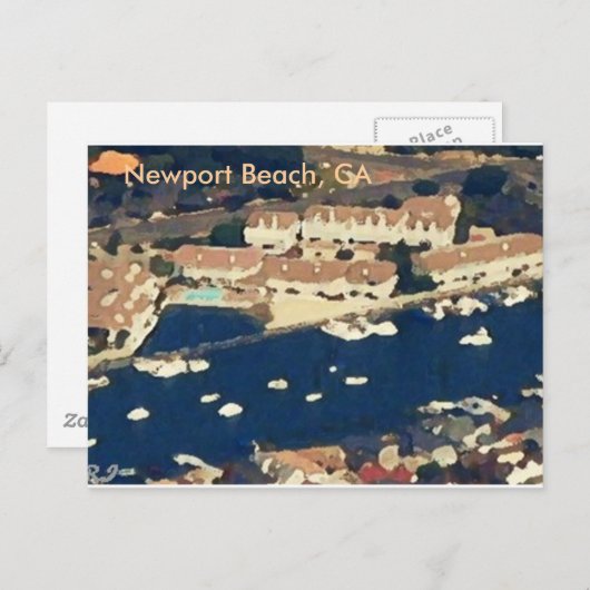 Carte Postale Newport Beach, CA (Devant / Derrière)