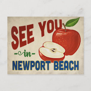 Carte Postale Newport Beach California Apple - Vintage voyage