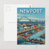 Carte Postale Newport côte de l'Oregon (Devant / Derrière)