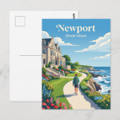 Carte Postale Newport États-Unis (Devant / Derrière)
