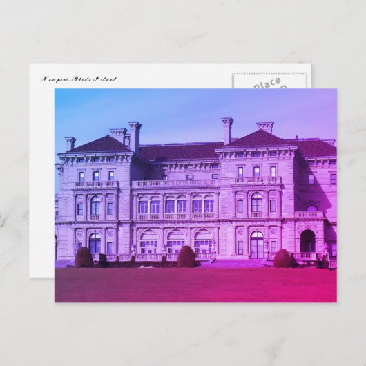 Carte Postale Newport Mansion - Cliff Walk, Rhode Island (Devant / Derrière)