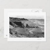 Carte Postale Newport, Oregon Beach Vue Côte de l'Oregon (Devant / Derrière)