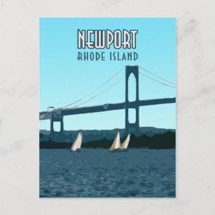 Carte Postale Newport Rhode Island Bateaux Vintages
