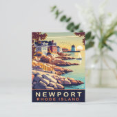 Carte Postale Newport, Rhode Island, côte, Voyage (Debout devant)