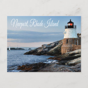 Carte postale Newport Rhode Island Sunset Lighthou