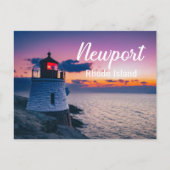 Carte Postale Newport RI Rhode Island Castle Hill Lighthouse USA (Devant)