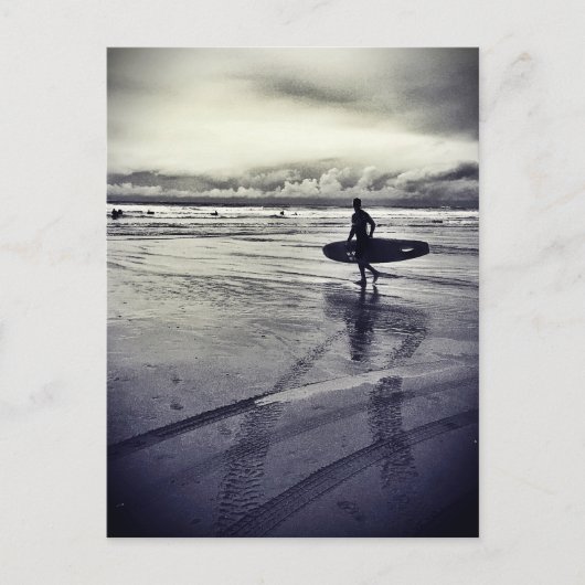 Carte Postale Newquay Surfer sur Watergate Bay (Devant)