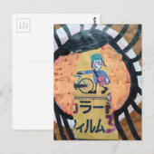 Carte Postale Newspaper delivery collage (Devant / Derrière)