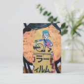 Carte Postale Newspaper delivery person collage (Debout devant)