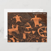 Carte Postale Newspaper Rock - Utah (Devant / Derrière)