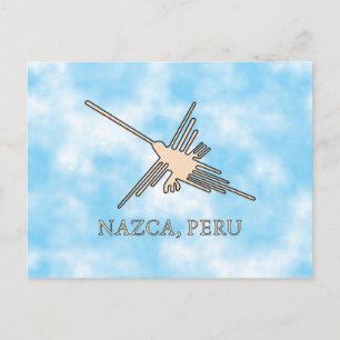 Carte Postale Newsprint de Nazca Hummingbird