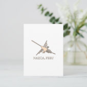 Carte Postale Newsprint de Nazca Hummingbird (Debout devant)