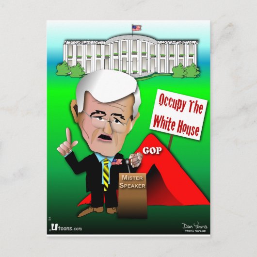 Carte Postale Newt Occupy Maison Blanche (Devant)