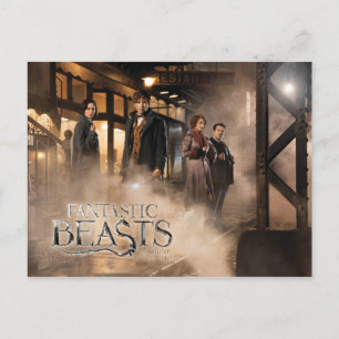 Carte Postale NEWT SCAMANDER™ & Co. à la gare
