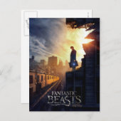 Carte Postale NEWT SCAMANDER™ dans un bâtiment détruit (Devant / Derrière)