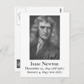 Carte postale Newton (Devant / Derrière)