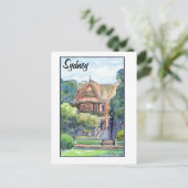 Carte Postale Newtown House Sydney (Debout devant)