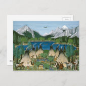 Carte Postale Nez Perce ~ Lac Wallowa (Devant / Derrière)