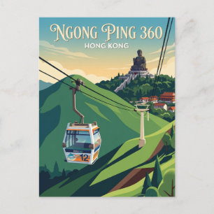 Carte Postale Ngong Ping 360 Hong Kong