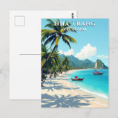 Carte Postale Nha Trang Vietnam Beach Travel (Devant / Derrière)