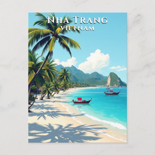 Carte Postale Nha Trang Vietnam Beach Travel (Devant)
