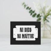Carte Postale Ni dieu ni maître (Debout devant)