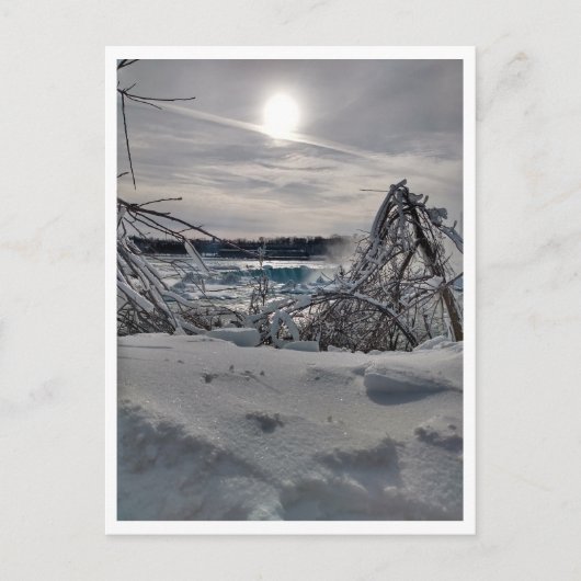 Carte Postale Niagara en hiver (Devant)