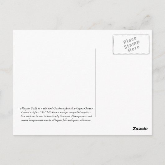 Carte postale Niagara Falls 21 (Dos)