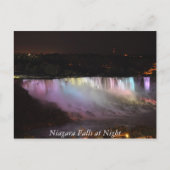 Carte Postale Niagara Falls à la nuit (Devant)