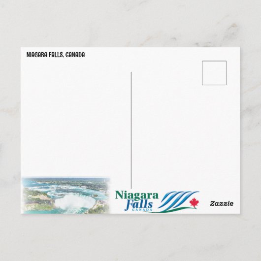 CARTE POSTALE NIAGARA FALLS, CANADA (Dos)