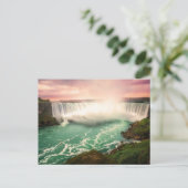 Carte Postale Niagara Falls, Canada coucher de soleil stylisé (Debout devant)