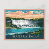 Carte Postale Niagara Falls Canada, États-Unis (Devant)