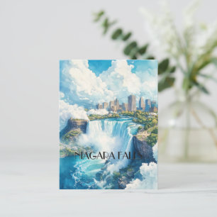 Carte Postale Niagara Falls et Buffalo City NY USA Travel