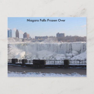 Carte Postale Niagara Falls gelé au-dessus