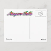 Carte Postale Niagara Falls illuminent la nuit (Dos)