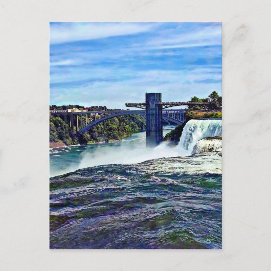 Carte Postale Niagara Falls NY : Tour d'observation de point de  (Devant)