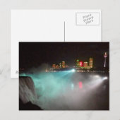 Carte Postale Niagara la nuit (Devant / Derrière)