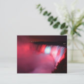 Carte postale Niagara Red Blue Lights (Debout devant)
