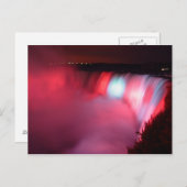 Carte postale Niagara Red Blue Lights (Devant / Derrière)