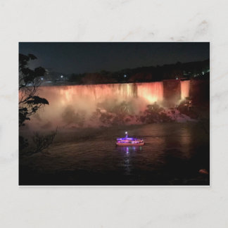Carte Postale Niagra tombe la nuit
