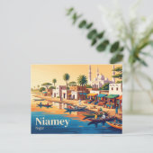 Carte Postale Niamey, Niger (Debout devant)