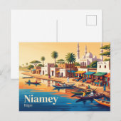 Carte Postale Niamey, Niger (Devant / Derrière)