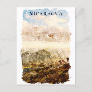 Carte Postale Nicaragua Paysage Aquarelle Voyage