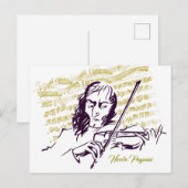 Carte Postale Niccolo Paganini (Devant / Derrière)