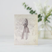 Carte Postale Niccolo Paganini, violoniste (Debout devant)