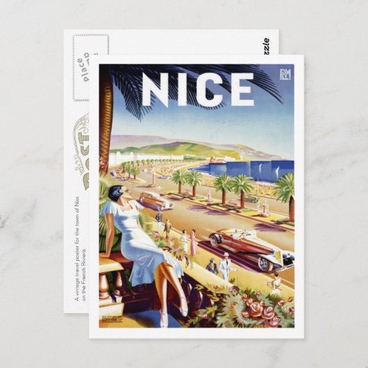 Carte postale Nice (Devant / Derrière)