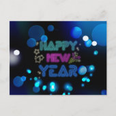 Carte Postale Nice Blue neon led POSTCARD (Devant)