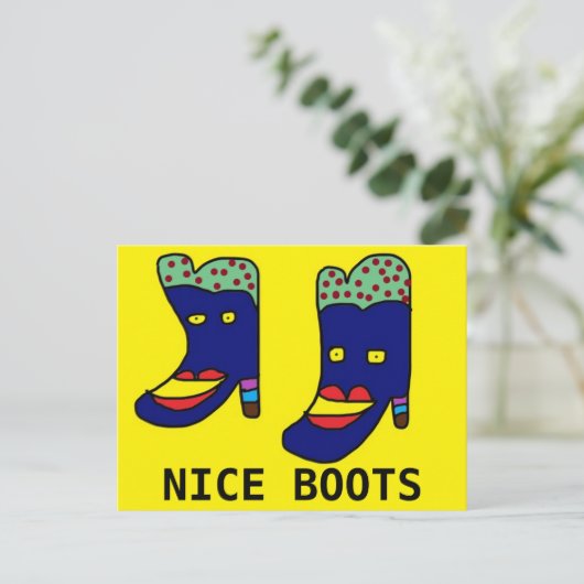Carte Postale Nice boots (Debout devant)