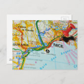 Carte Postale Nice, Côte d'Azur, France (Devant / Derrière)